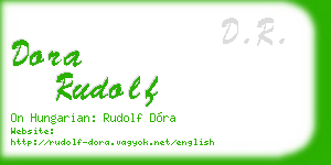 dora rudolf business card